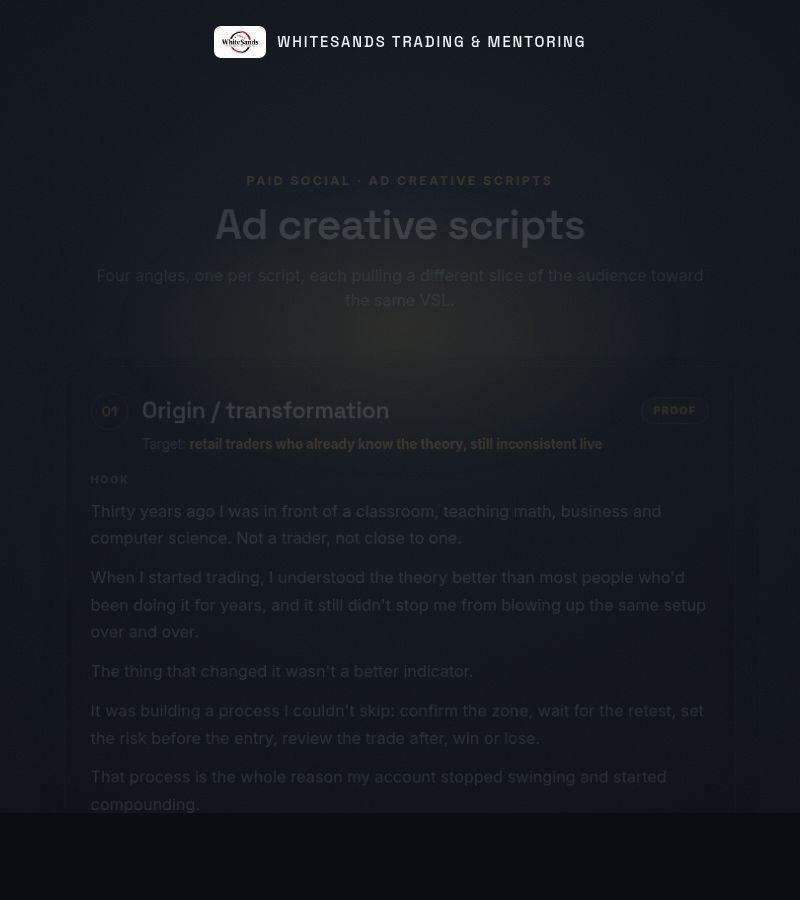 Ad creative scripts preview
