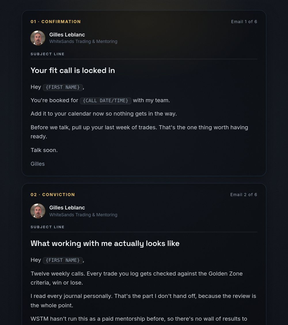 Pre-call sequence preview